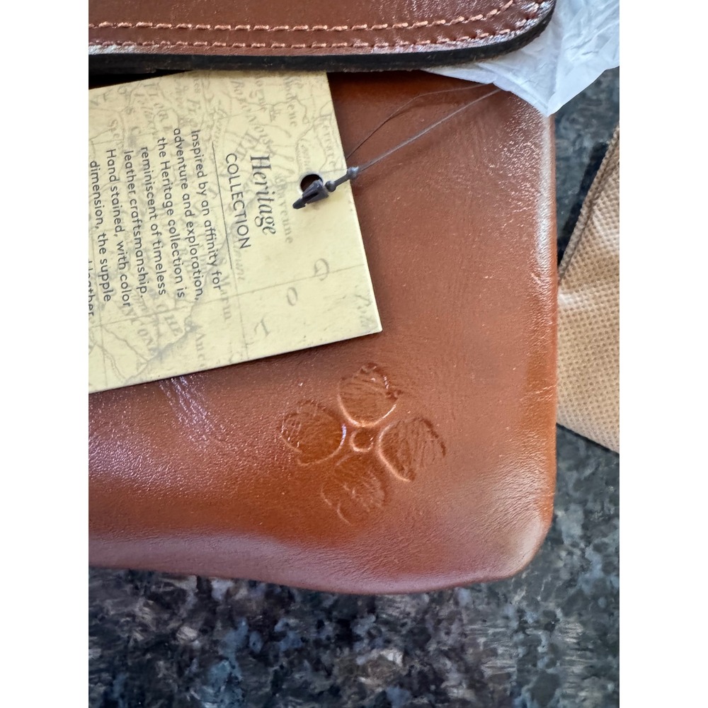 Patricia Nash Balluri Crossbody Bag Tan Leather Heritage Collection P61401 NEW - Picture 4 of 9